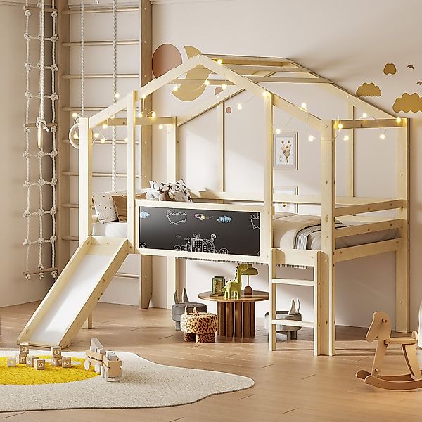 Merax Hochbett im Hausstil (1-St., Etagenbett günstig online kaufen