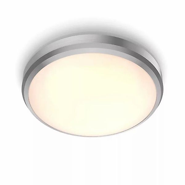 Philips LED Deckenleuchte Doris in Nickel 6W 600lm IP44 günstig online kaufen