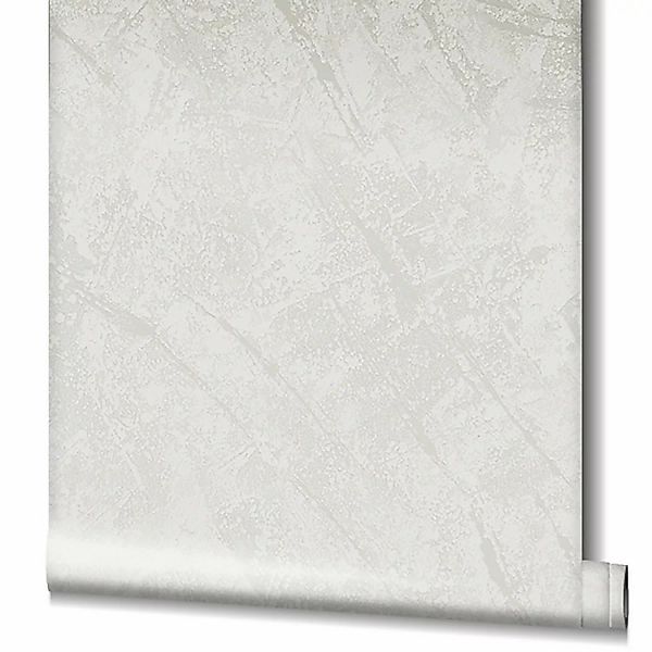 Vliestapete La Veneziana III Putzstruktur mit Metallic-Akzenten Grau günstig online kaufen