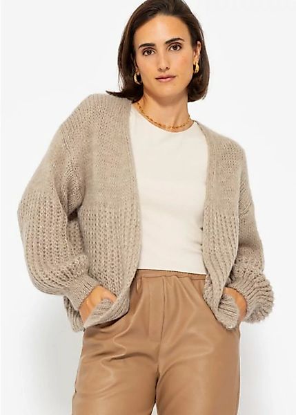 SASSYCLASSY Cardigan Offen fallende Oversize Strickjacke Damen Elegant Läss günstig online kaufen