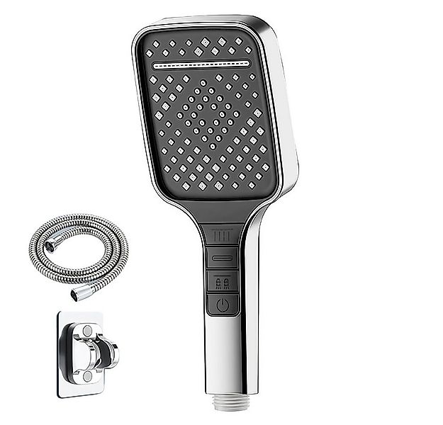 PFCTART Handbrause Hochdruck-Duschkopf mit sieben Sprühmodi (mit Sockel und günstig online kaufen