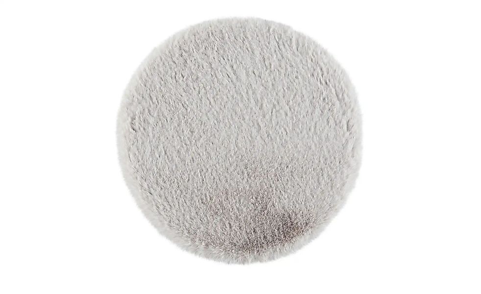 levelone Sitz-Kunstfell  Bunny ¦ silber ¦ Synthetische Fasern Ø: 35 Teppich günstig online kaufen