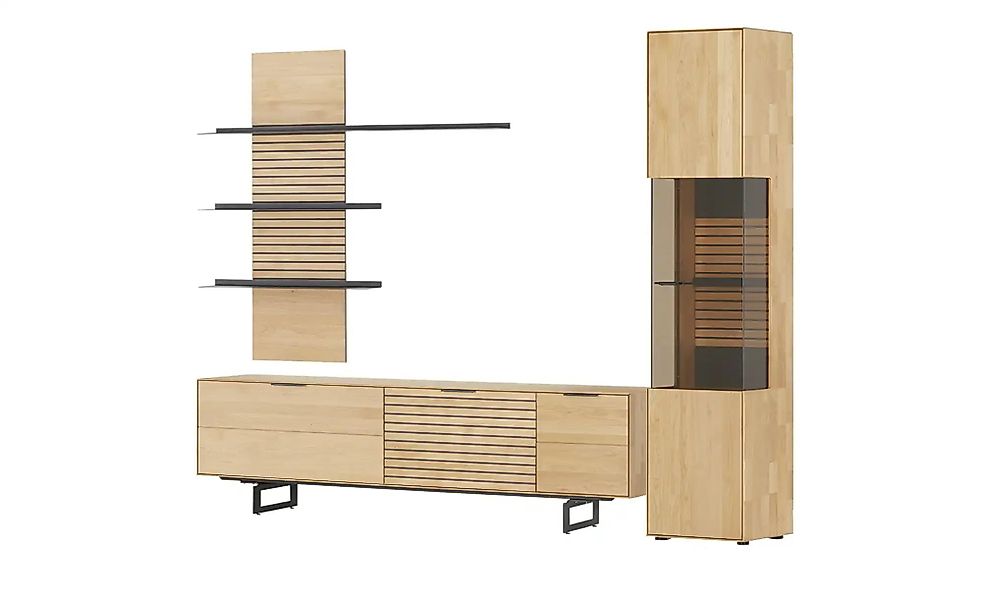 WÖSTMANN Wohnwand  WM 2320 ¦ holzfarben ¦ Maße (cm): B: 289 H: 206 T: 46.0 günstig online kaufen