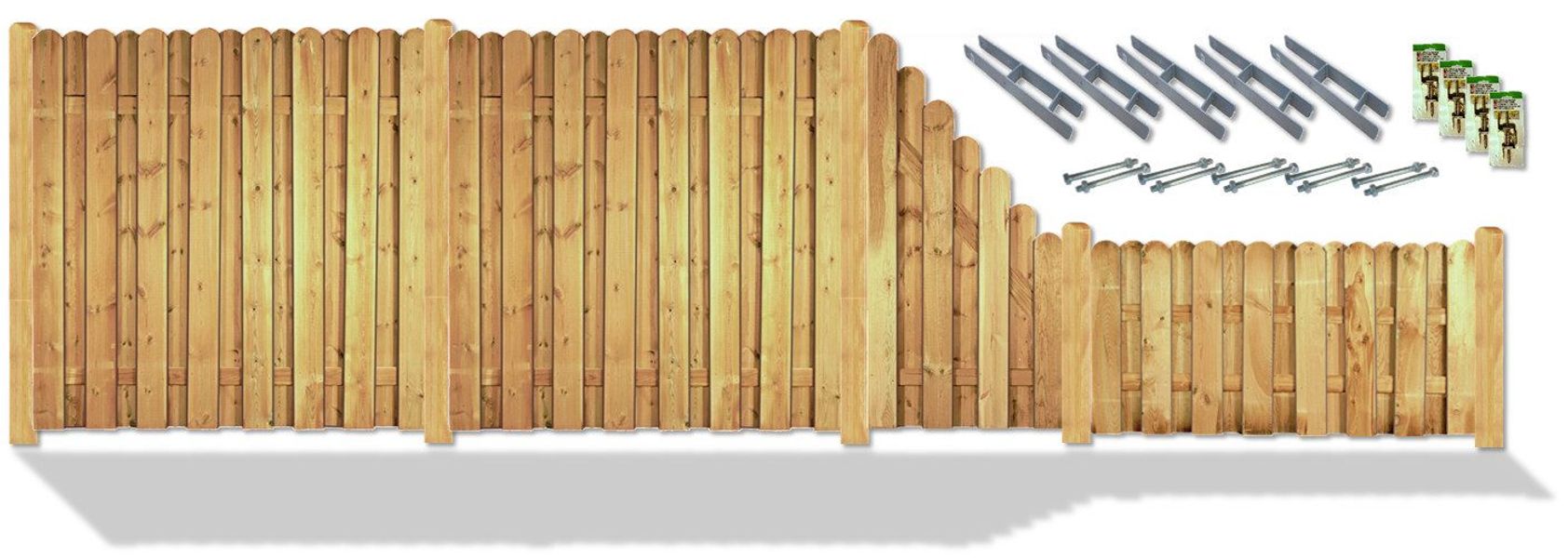 KONIFERA Sichtschutzelement DAYTONA, (Komplettset inkl. Zubehör), günstig online kaufen