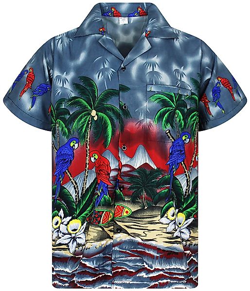 King Kameha Hawaiihemd Parrot Funky Hawaii-Hemd günstig online kaufen