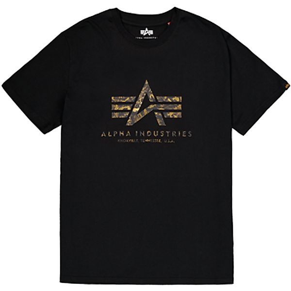 Alpha Industries  T-Shirt Basic T-Shirt BL Effect Print - black günstig online kaufen