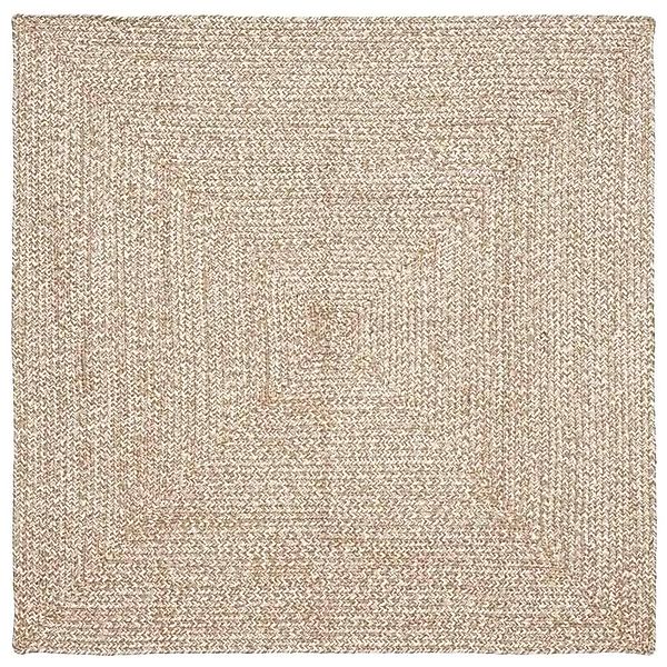 vidaXL Bereichsteppich Braun 120 x 120 cm Jute 42010477 günstig online kaufen
