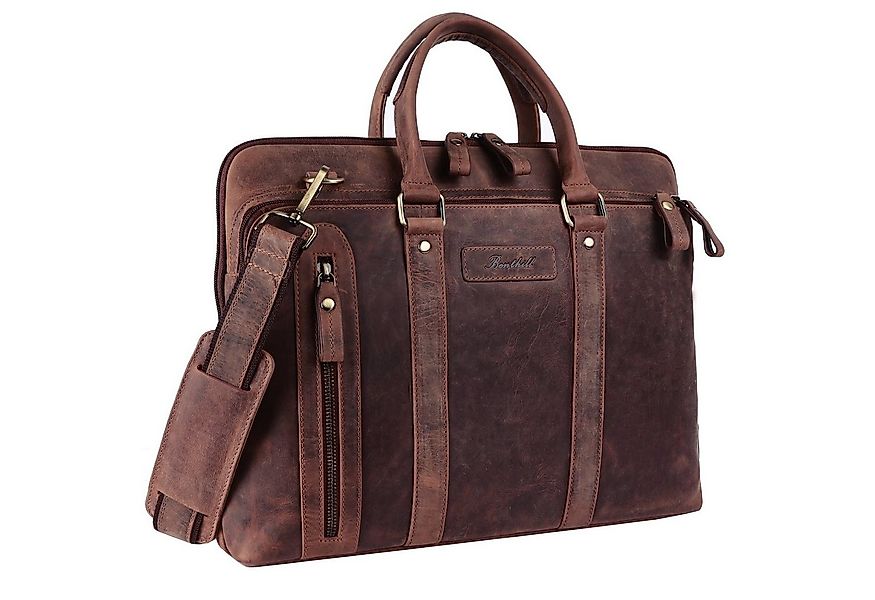 Benthill Aktentasche Echt Leder Laptoptasche Notebooktasche Umhängetasche L günstig online kaufen