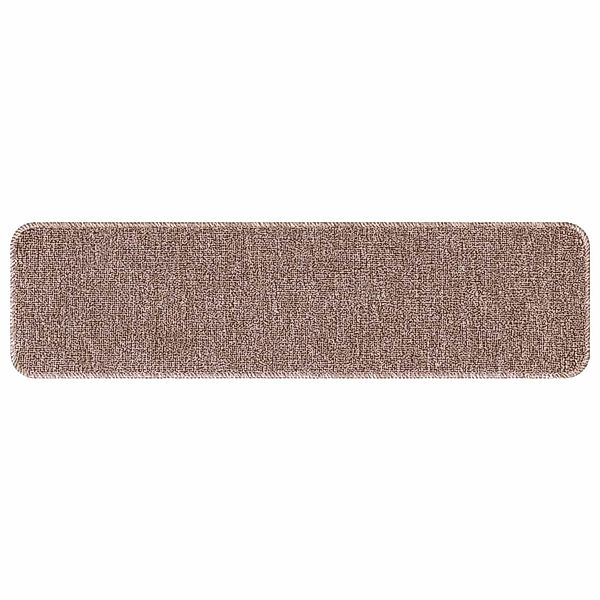 vidaXL Rutschfeste Treppenmatten 15 Stk Hellbraun 75 x 20 cm PP 4019805 günstig online kaufen