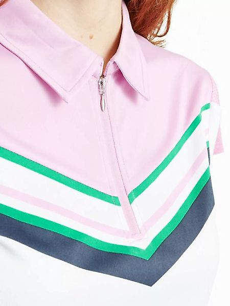 Abacus Sportswear Poloshirt Abacus Golf Polo Simone Weiß-Rosa-Grün Damen EU günstig online kaufen