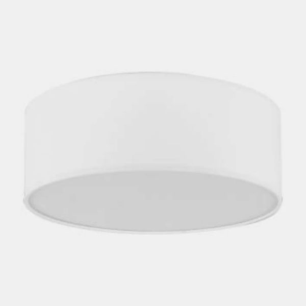 Deckenlampe Weiß Stoff Ø 45 cm rund blendarm RONDO günstig online kaufen