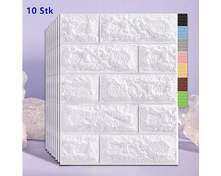 XDeer Wandpaneel 1 Set große 3D Fliesen Ziegel Wandaufkleber,Ziegel Schaump günstig online kaufen