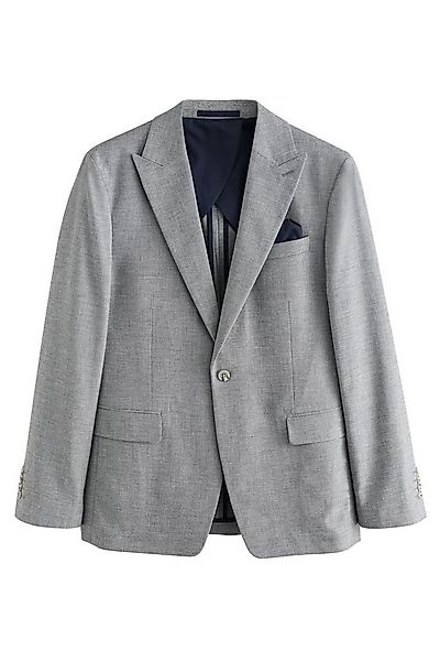 Next Sakko Strukturiertes Anzugsakko aus Leinengemisch (1-tlg) günstig online kaufen