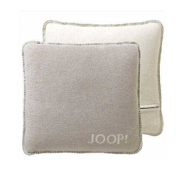 JOOP! Dekokissen Kissenhülle UNI Doubleface 50x50 cm, Joop!-Buchstaben, Wen günstig online kaufen