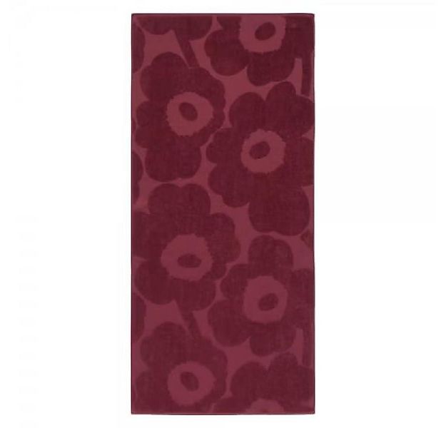 Marimekko Badetücher Badetuch Unikko Burgundy (70x150cm) günstig online kaufen