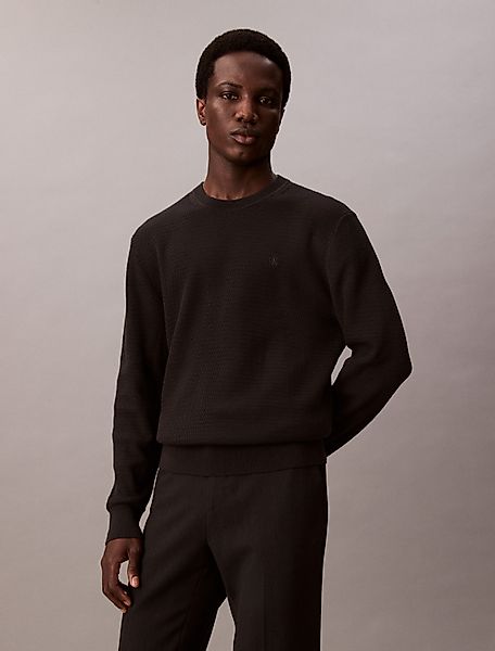 Calvin Klein Strickpullover LS TXTR CTTN günstig online kaufen