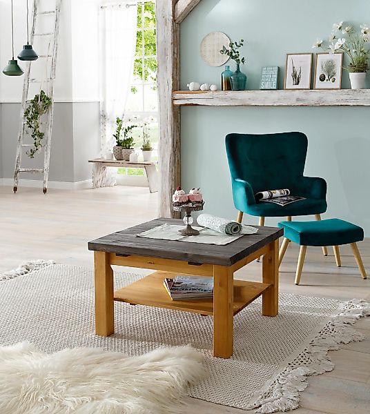Home affaire Couchtisch "Antique" aus massiver Kiefer, FSC zertifiziert, Br günstig online kaufen