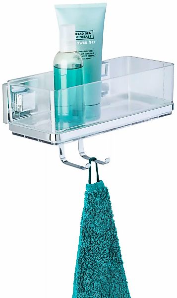 WENKO Duschablage "Vacuum-Loc Quadro", 1 Etage günstig online kaufen