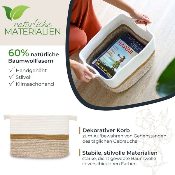 HMF Aufbewahrungskorb Aufbewahrungskorb mit verlängerten Griffen, günstig online kaufen