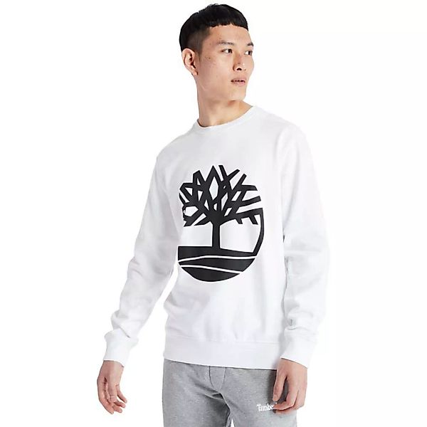 Timberland Core Tree Logo Crew Brushback Pullover M White / Black günstig online kaufen
