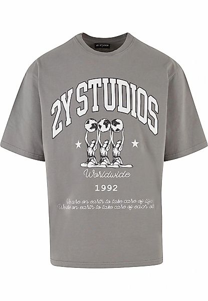 2Y Studios T-Shirt "2Y Studios Herren 2Y Globus Oversize Tee" 1 Stk. tlg. günstig online kaufen