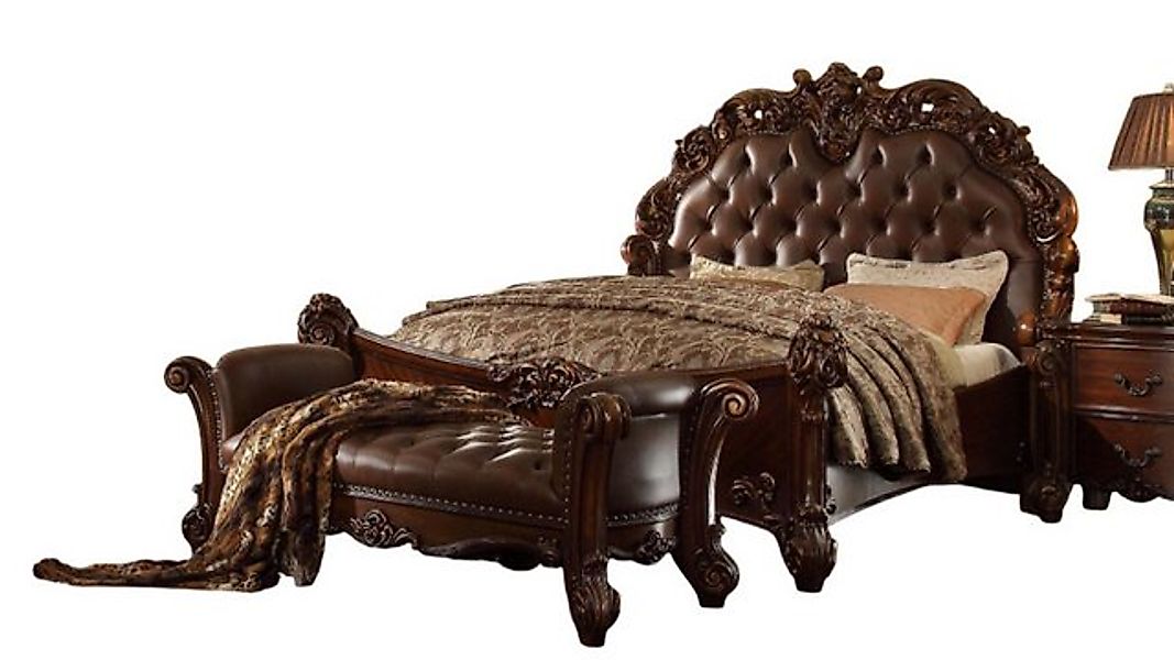 JVmoebel Bett Doppelbett Ehebett Betten Barock Rokoko Antik Stil Chesterfie günstig online kaufen