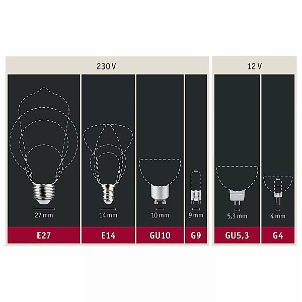 Paulmann "Filament 230V LED Birne E27 806lm 7,5W 6500K dimmbar Matt" günstig online kaufen