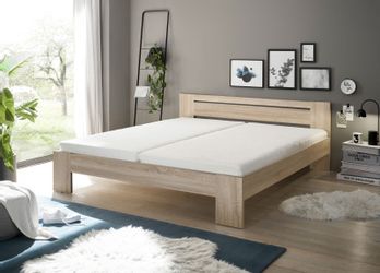 Pol-Power Bett in Eiche Sonoma. Abmessungen günstig online kaufen