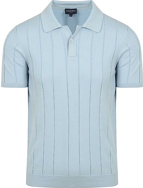 Suitable Respect Poloshirt Drop Needle Hellblau - Größe XL günstig online kaufen