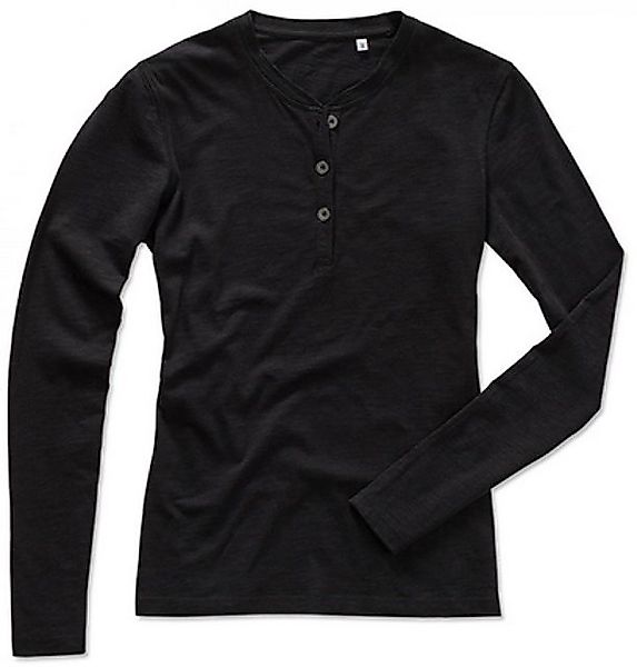 Stedman Langarm-Poloshirt Damen Sharon Henley Long günstig online kaufen