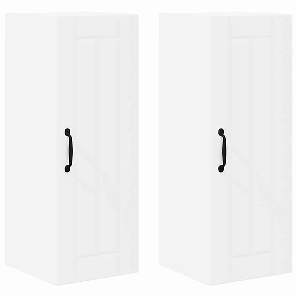 vidaXL Küchenschrank 2 Stk Weiß 30 x 31 x 80 cm Holzwerkstoff 885006 günstig online kaufen