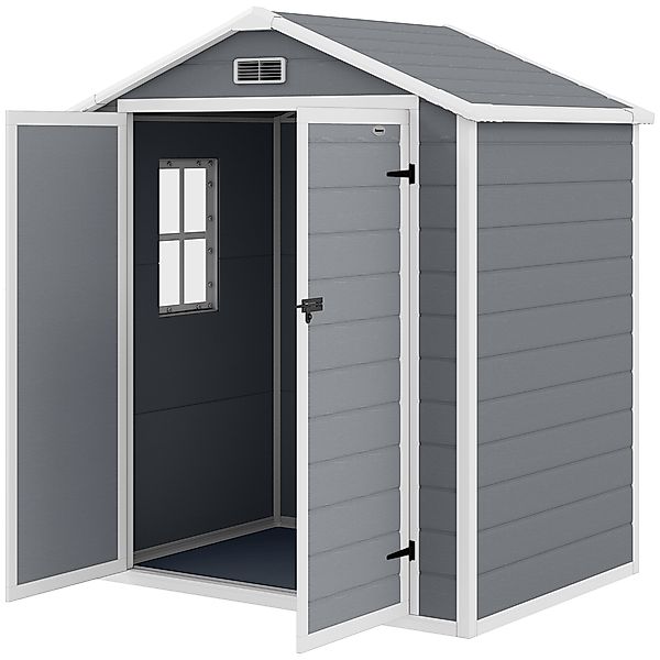 Outsunny Gerätehaus mit Pultdach 2,12 m² Gartenhaus mit Fenster, abschließb günstig online kaufen