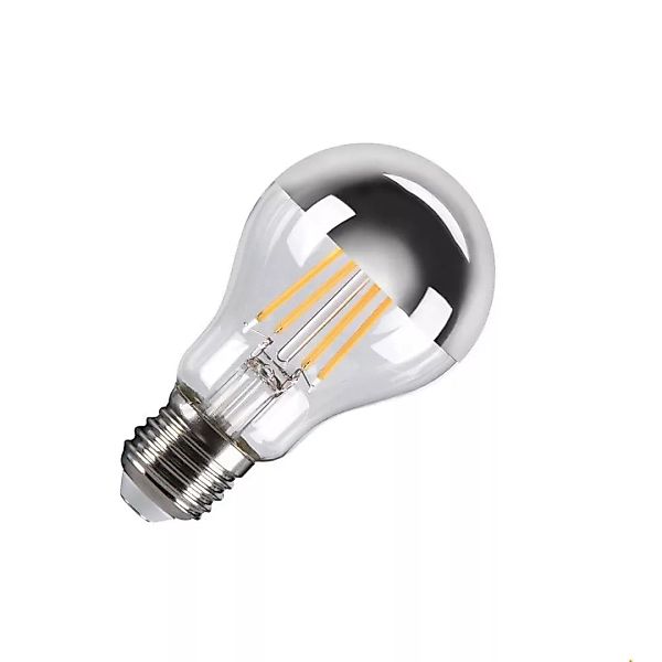 LED Leuchtmittel E27 Birne - A60 in chrom 7,5W 2700K CRI90 180° dimmbar günstig online kaufen