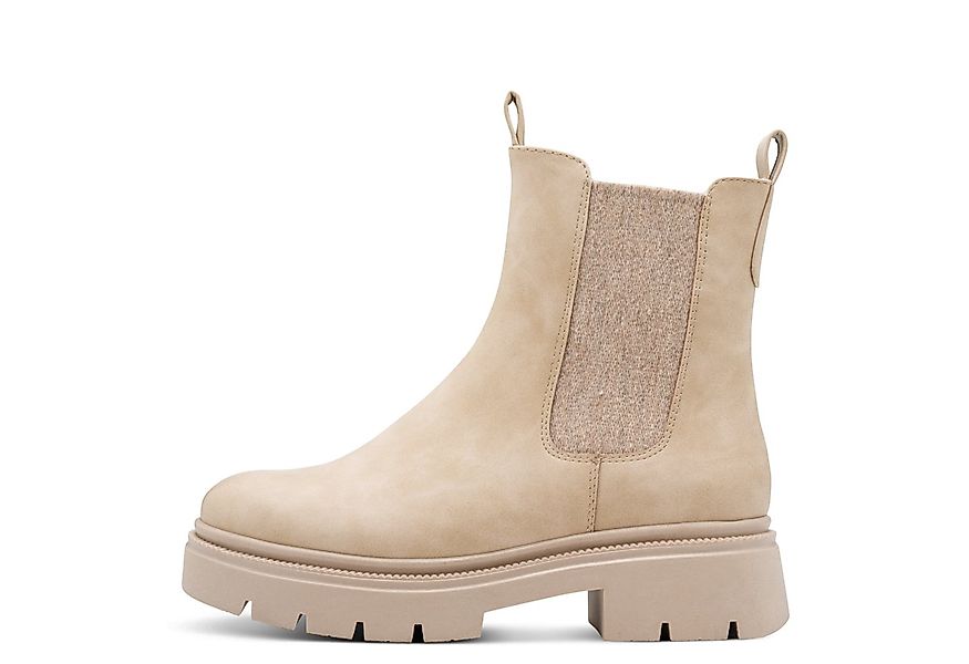 MARCO TOZZI Chelseaboots, Blockabsatz, Stiefelette, Herbstboots, Stretchein günstig online kaufen