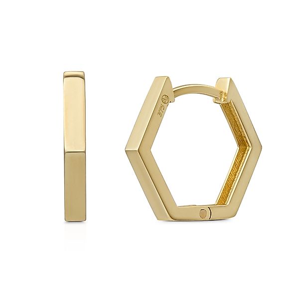 Suzan Gold Paar Creolen Edgy Creolen, günstig online kaufen