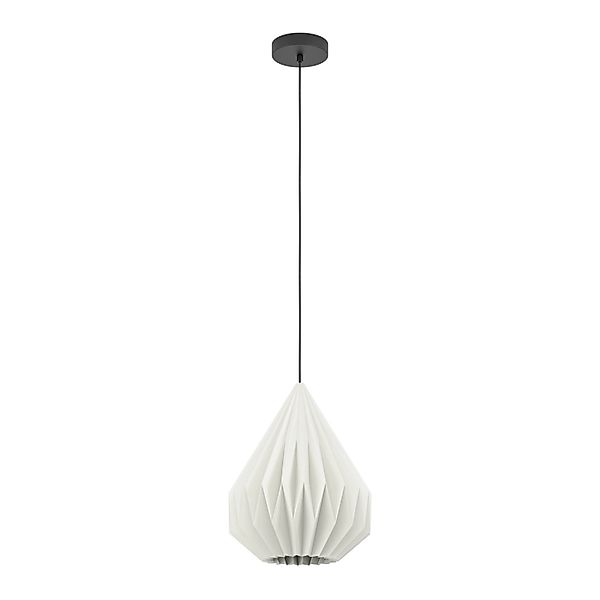Eglo Pendelleuchte Minting Schwarz Ø 31 cm x 110 cm 1-flammig günstig online kaufen