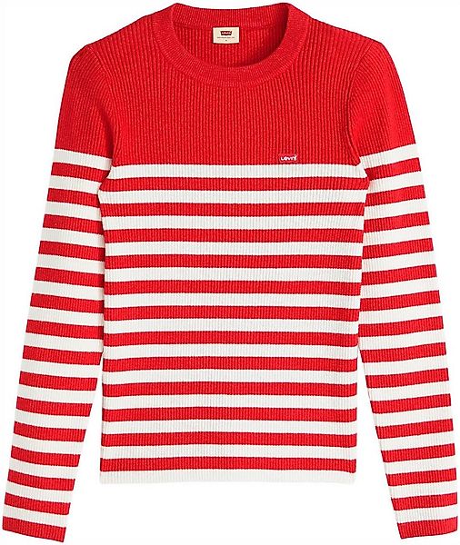 Levi's® Rundhalspullover RIB CREW SWEATER Geripptes Strickmuster günstig online kaufen
