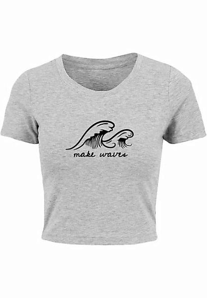 Merchcode T-Shirt Merchcode Damen Ladies Summer - Make waves Cropped Tee (1 günstig online kaufen