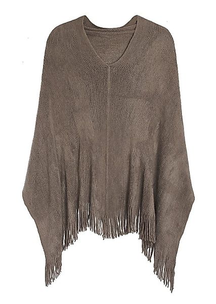 dy_mode Strickponcho Damen Strickponcho in Unifarben günstig online kaufen