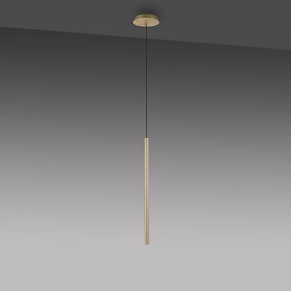 LED Pendelleuchte Flute in Messing-matt 4,2W 520lm günstig online kaufen