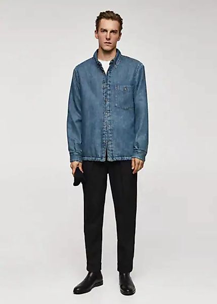 Gestepptes Jeans-Overshirt günstig online kaufen