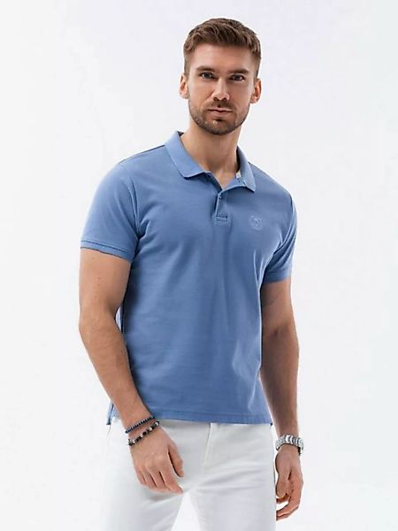 OMBRE Poloshirt Ombre Herren Pique-Strick-Poloshirt - blau V16 S1374 L günstig online kaufen