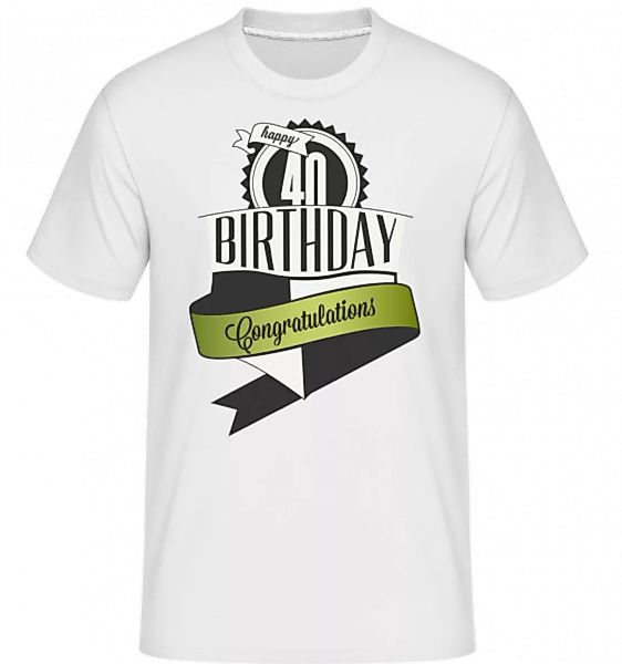 40 Birthday Congrats · Shirtinator Männer T-Shirt günstig online kaufen