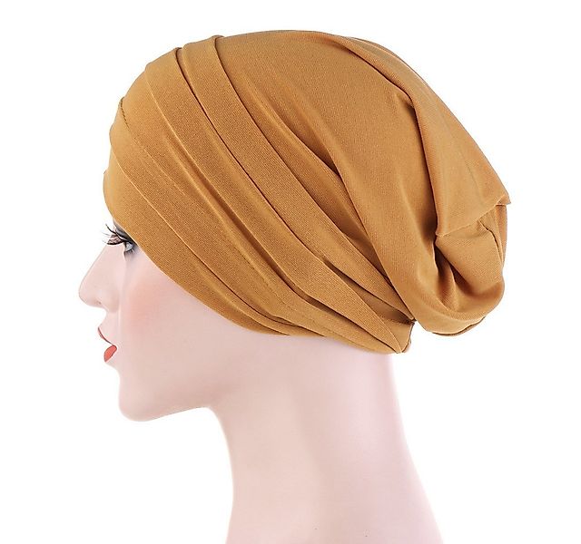 Coonoor Strickmütze Haar Wrap für Damen Weich Turban Cap Stretch Jersey Kop günstig online kaufen