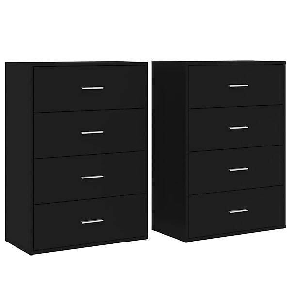 vidaXL Sideboards 2 Stk Schwarz 60x31x84 cm Holzwerkstoff 3276582 günstig online kaufen