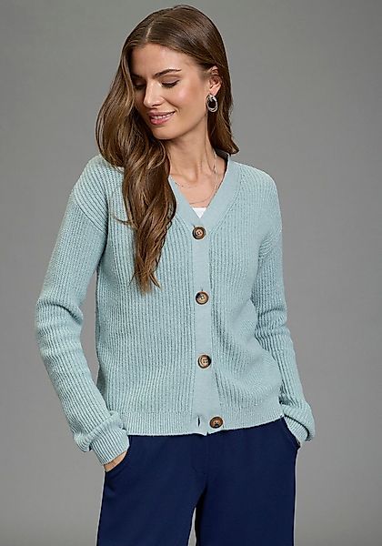 Laura Scott Strickjacke Grobstrick - in modischer Kurzform günstig online kaufen