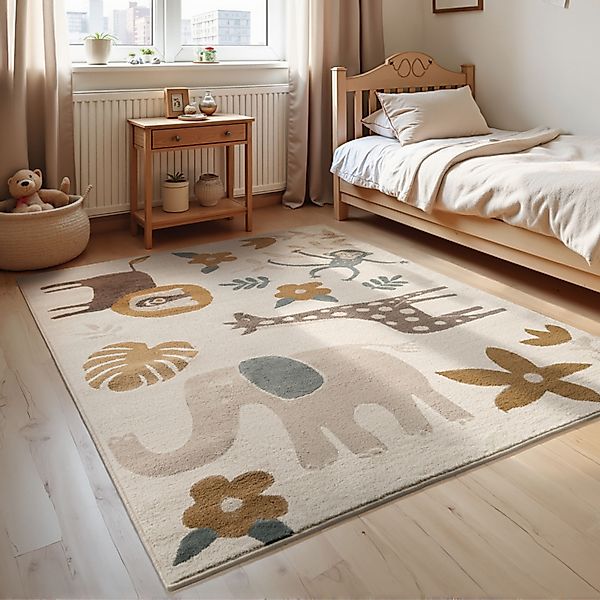 HANSE Home Kinderteppich Animal Safari, rechteckig, günstig online kaufen