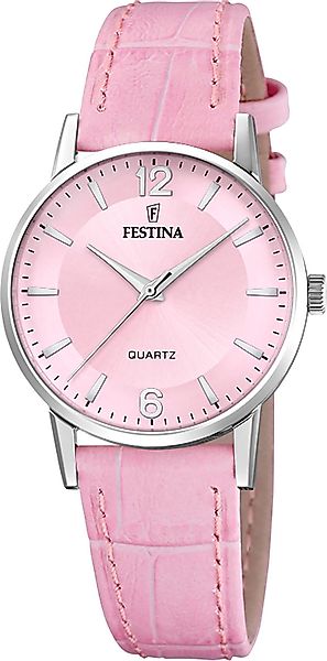 Festina Quarzuhr F20691/3, Armbanduhr, Damenuhr, Lederarmband, günstig online kaufen