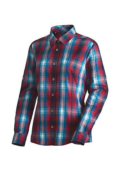 Maier Sports Funktionsbluse "Nanni" Damen Bluse, langarm Karobluse für Outd günstig online kaufen