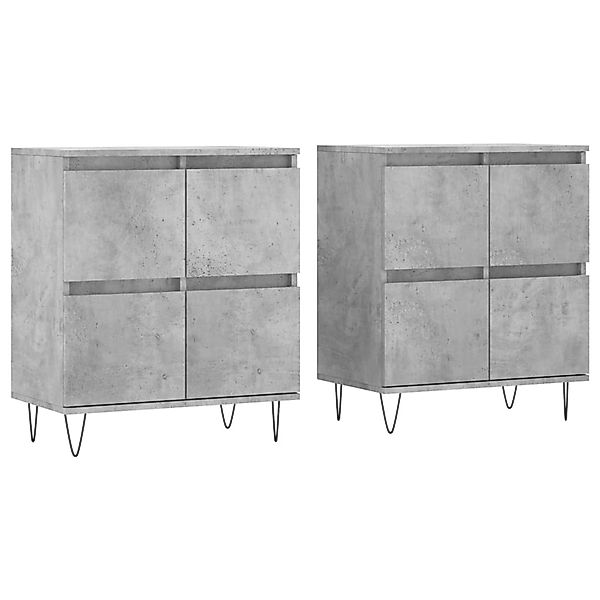 vidaXL Sideboards 2 Stk Betongrau Holzwerkstoff 3190177 günstig online kaufen